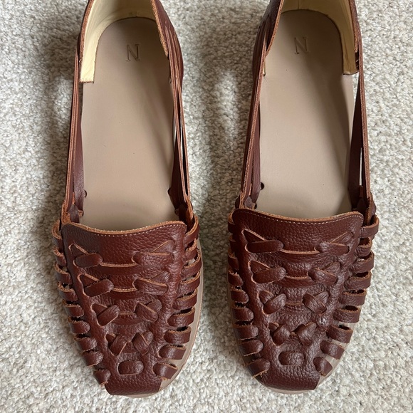 Nisolo leather huarache brandy sandals size 9 - Picture 3 of 4